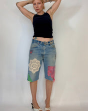 Custom patch doily jorts