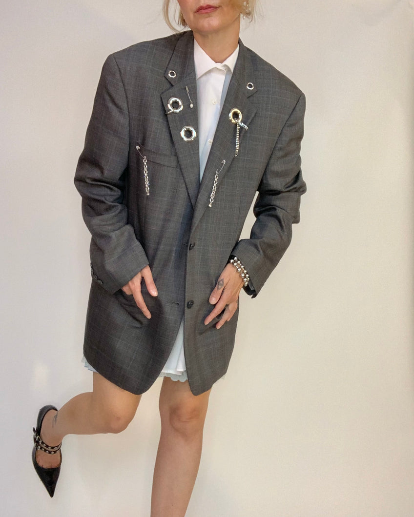 Custom jumbo grommet chain blazer