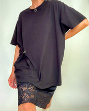 Custom pierced & gathered tee