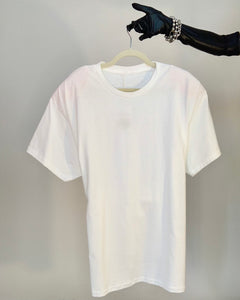 Custom strong shoulder tie back tee