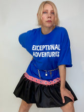 Upcycled grommet belt bubble dress