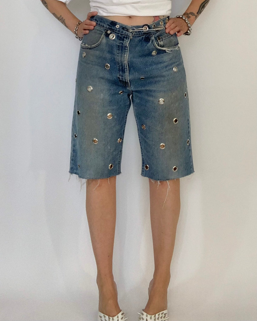 Custom grommet jorts