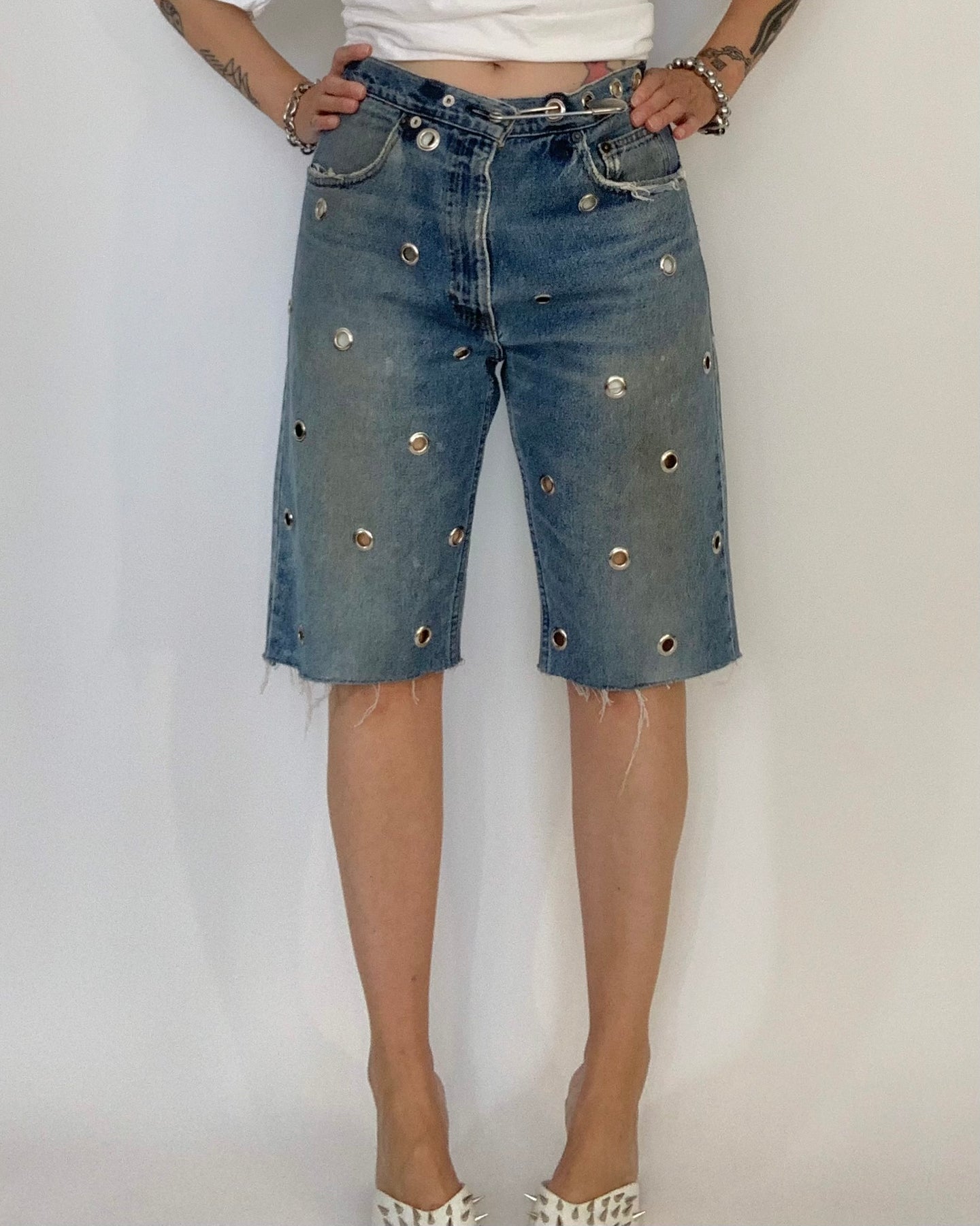 Custom grommet jorts