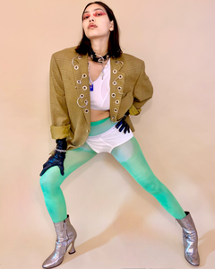 Cucumber recycled chalk tights