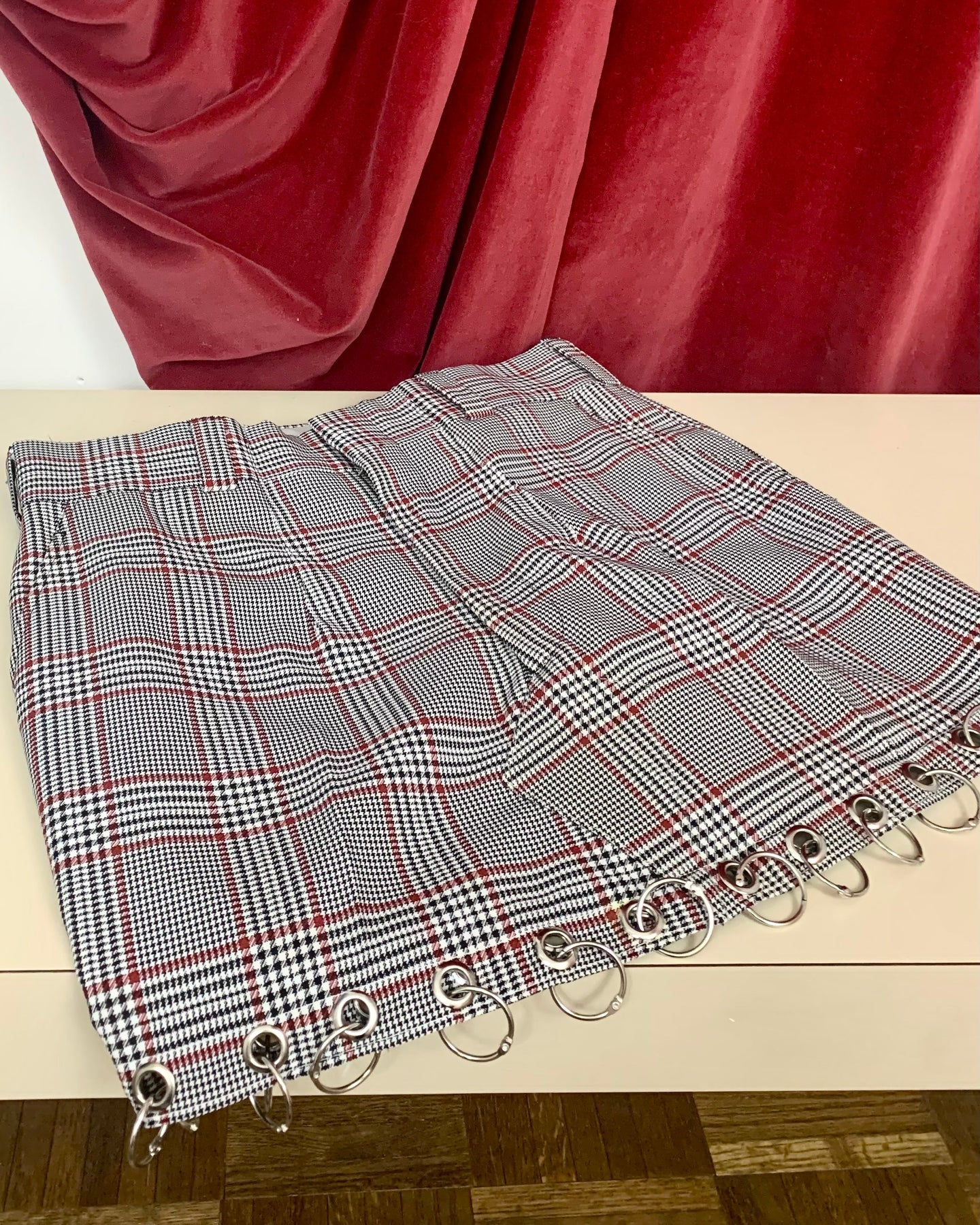 Custom grommet ring mini skirt