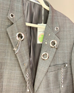 Custom jumbo grommet chain blazer