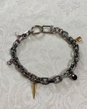 Pierced charm chunky anklet