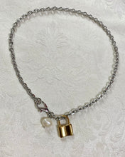 简单珍珠+锁饰项链