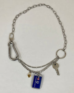 Photo key charm necklace