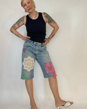 Custom patch doily jorts