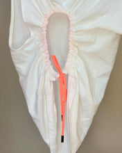 Custom one shoulder cutout ruch tee