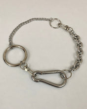 Mixed chain carabiner necklace