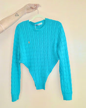 Upcycled bodysuit cotton sweater