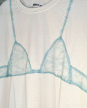 Custom trompe l’oeil lace bra tee