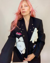Custom patch doily stud blazer