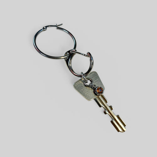 Key clip single earring