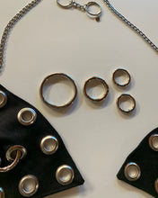 Custom grommet ring denim bra top