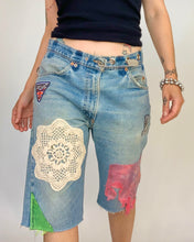 Custom patch doily jorts
