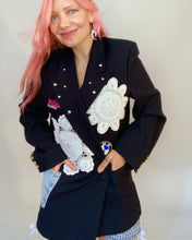 Custom patch doily stud blazer