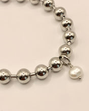 Freshwater pearl ball chain bracelet