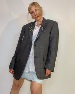 Custom jumbo grommet chain blazer