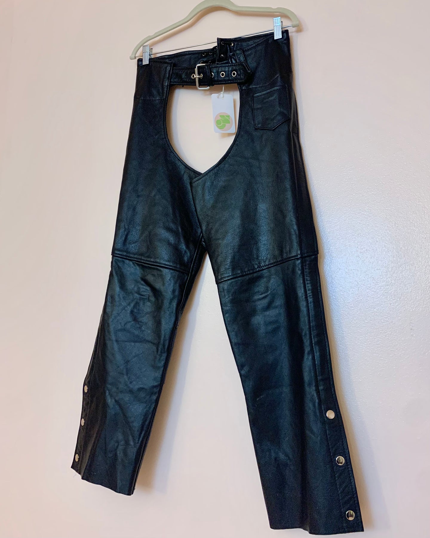 90’s leather buttery lambskin chaps