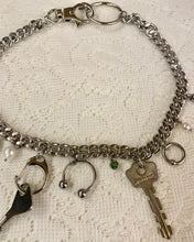 key charm pierced necklace