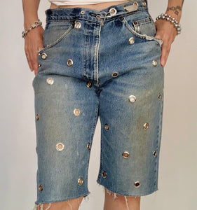 Custom grommet jorts