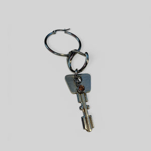 Key clip single earring