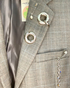 Custom jumbo grommet chain blazer