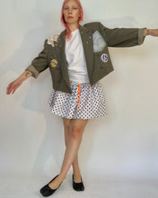 Custom patch doily stud blazer