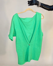 Custom one shoulder snap tee