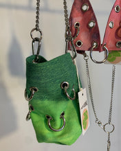 VM X SJ green grommet ring bucket bag