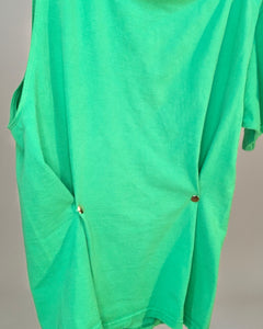 Custom one shoulder snap tee