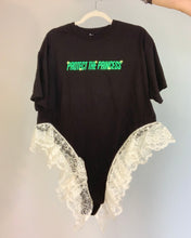 Upcycled Nintendo lace negligee tee