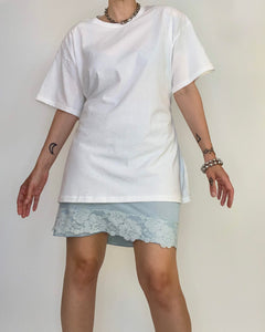 Custom strong shoulder tie back tee