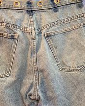 Upcycled grommet waist jorts