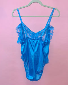 80’s bright blue negligee