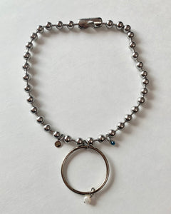 O-ring pearl ball chain collar