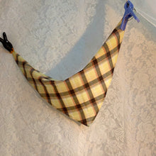 Plaid triangle scarf