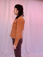 Suede clay shirt jacket