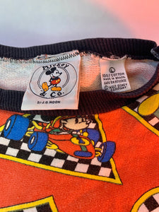 80’s cotton Mickey Mouse racing sweatshirt