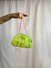 Mini drawstring lime pouch