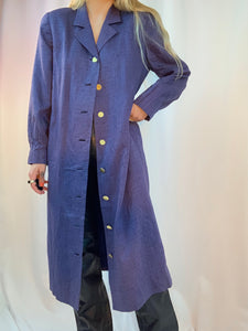 Purple duster coat