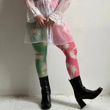 Recycled strawberry lime drama tights
