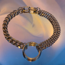 Chunky asymmetrical O-ring collar