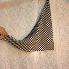 Gingham triangle scarf