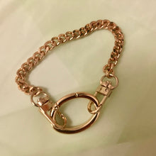 Oval chain anklet