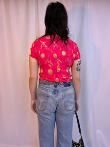 Remade chain belt jeans