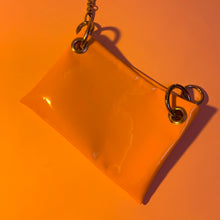 Neon orange belt bag